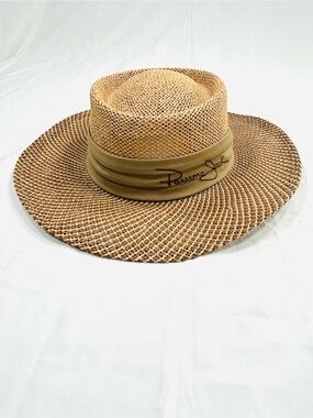 Vintage Panama Jack Raffia Straw Wide Brim Hat